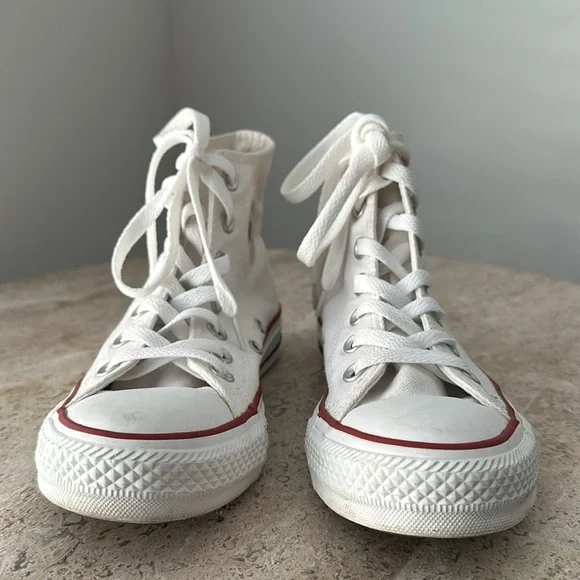 Converse White High-Top Sneakers - Picture 4 of 8